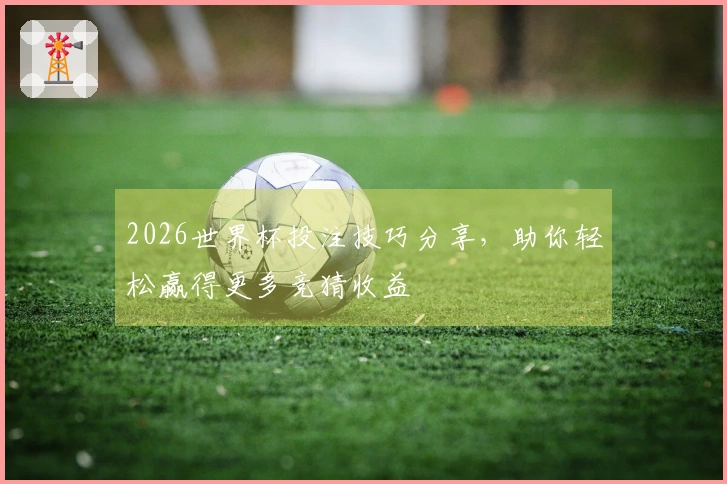 2026世界杯投注技巧分享，助你轻松赢得更多竞猜收益